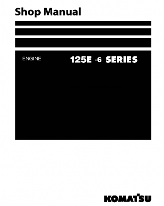 125E-6 SERIES(JPN) S/N ALL Shop (repair) manual (English)