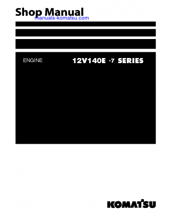 12V140E-7 SERIES(JPN) S/N ALL Shop (repair) manual (English)