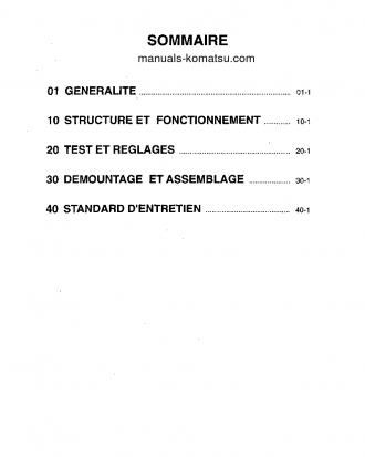 HD325-6(JPN) S/N 5001-UP Shop (repair) manual (French)