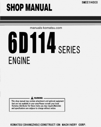 6D114 SERIES(CHN)-FOR WA380-3 Shop (repair) manual (English)