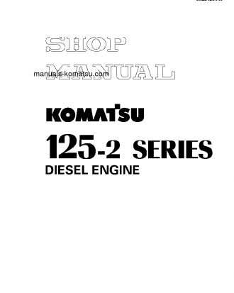 6D125-2 SERIES(CHN) Shop (repair) manual (English)