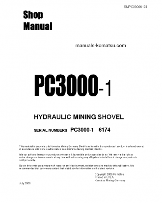 PC3000-1(DEU) S/N 06174 Shop (repair) manual (English)