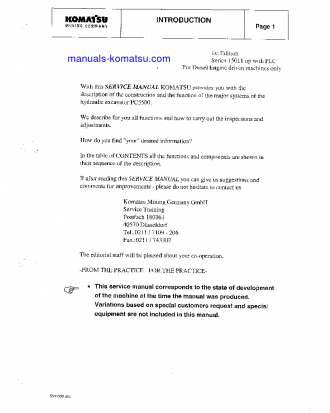 PC5500-6(DEU) S/N 15011-15011 Shop (repair) manual (English)