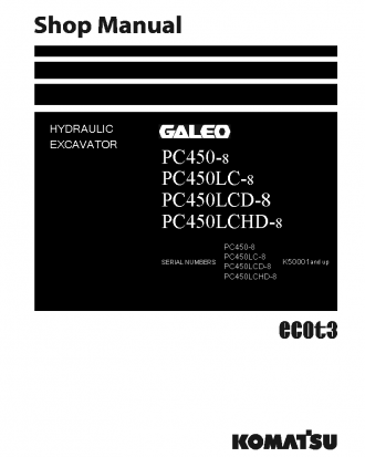 PC450LCD-8(GBR) S/N K50001-UP Shop (repair) manual (English)