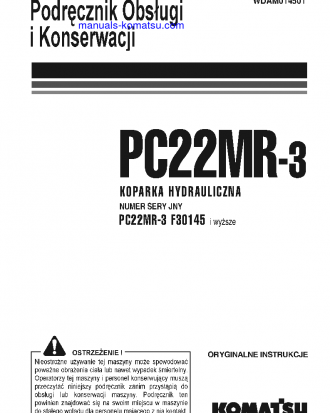 PC22MR-3(ITA) S/N F30145-UP Operation manual (Polish)