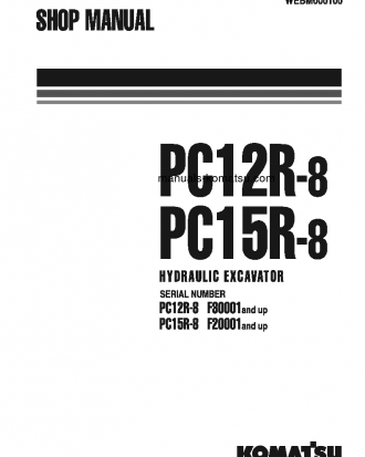 PC15R-8(ITA) S/N F20001-F22425 Shop (repair) manual (English)