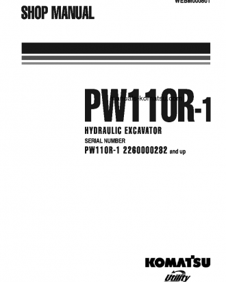 PW110R-1(ITA) S/N 2260000282-UP Shop (repair) manual (English)