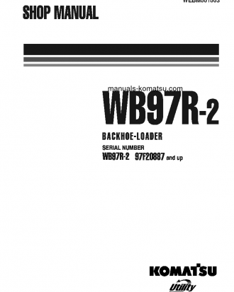 WB97R-2(ITA) S/N 97F20887-97F21408 Shop (repair) manual (English)