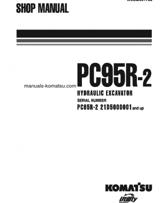 PC95R-2(ITA) S/N 21D5200001-21D5200329 Shop (repair) manual (English)