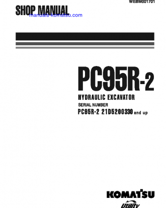 PC95R-2(ITA) S/N 21D5200330-21D5210000 Shop (repair) manual (English)