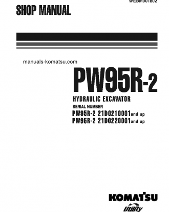 PW95R-2(ITA) S/N 0-UP Shop (repair) manual (English)