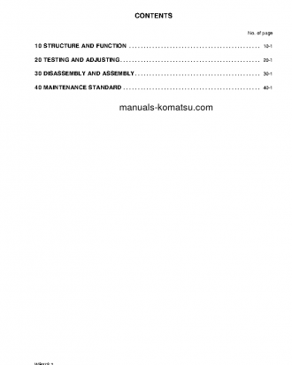 WB97S-2(ITA) S/N 97SF10001-97SF10280 Shop (repair) manual (English)