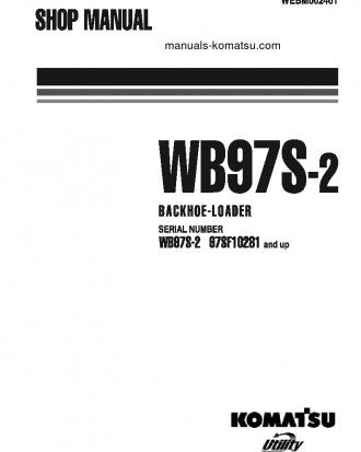 WB97S-2(ITA) S/N 97SF10281-97SF10430 Shop (repair) manual (English)
