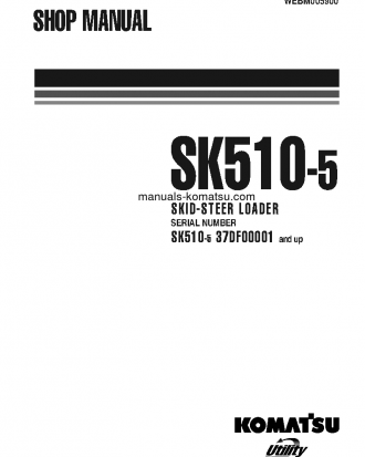 SK510-5(ITA) S/N 37DF00001-UP Shop (repair) manual (English)