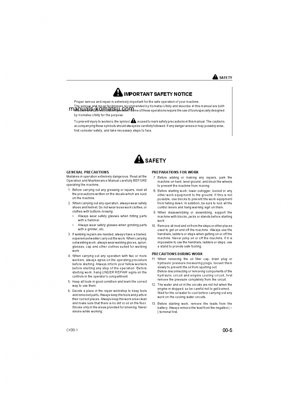 Protected: CK30-1(ITA) S/N F00003-UP Shop (repair) manual (English)