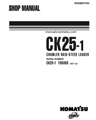 CK25-1(ITA) S/N F00003- Shop (repair) manual (English)