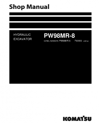 PW98MR-8(ITA) S/N F80003-UP Shop (repair) manual (English)
