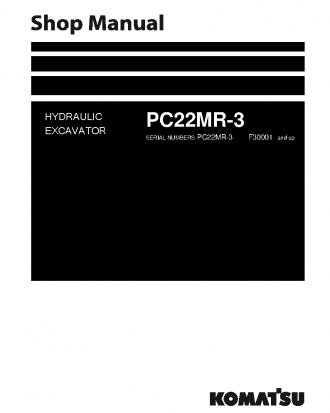 PC22MR-3(ITA) S/N F30001-UP Shop (repair) manual (English)