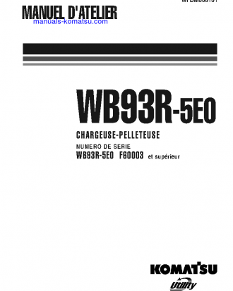 WB93R-5(ITA)-TIER 3 S/N F60003-UP Shop (repair) manual (French)