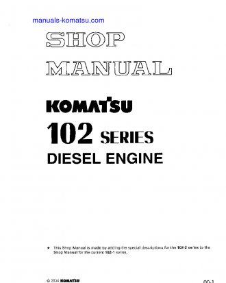 102 SERIES-C(CHN)-FOR AUSTRALIA Shop (repair) manual (English)