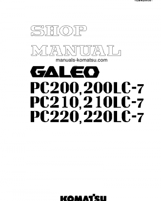 PC210-7(CHN)-MULTI-MONITOR S/N DBF0001-UP Shop (repair) manual (English)
