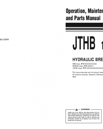 JTHB50-1(JPN)-Breaker S/N 1-UP Operation manual (English)